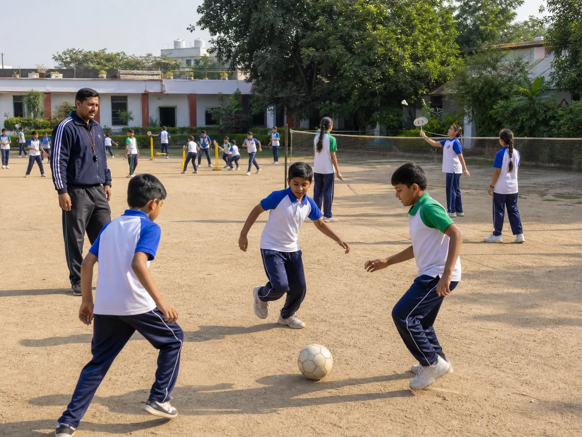 Representative image of students playing on a school playground