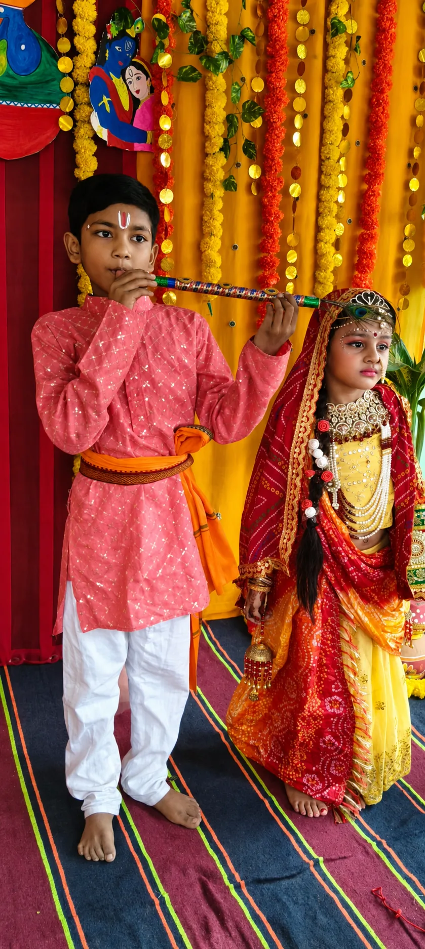Students dressed for a cultural activity