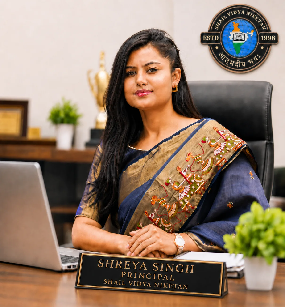 Shreya Singh, Principal of Shail Vidya Niketan